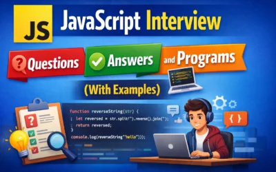 JavaScript Interview Questions, Answers, and Programs (With Examples)